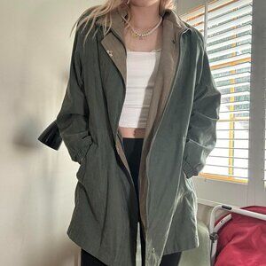 Vintage Braetan Olive Green Zip-Up Jacket – Size 1X